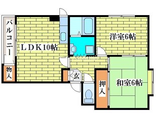 札幌国際大学前 徒歩3分 3階の物件間取画像